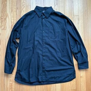 Air Jordan Nike Men’s Long Sleeve Button Down Shirt 25th Anniversary 2XL Black